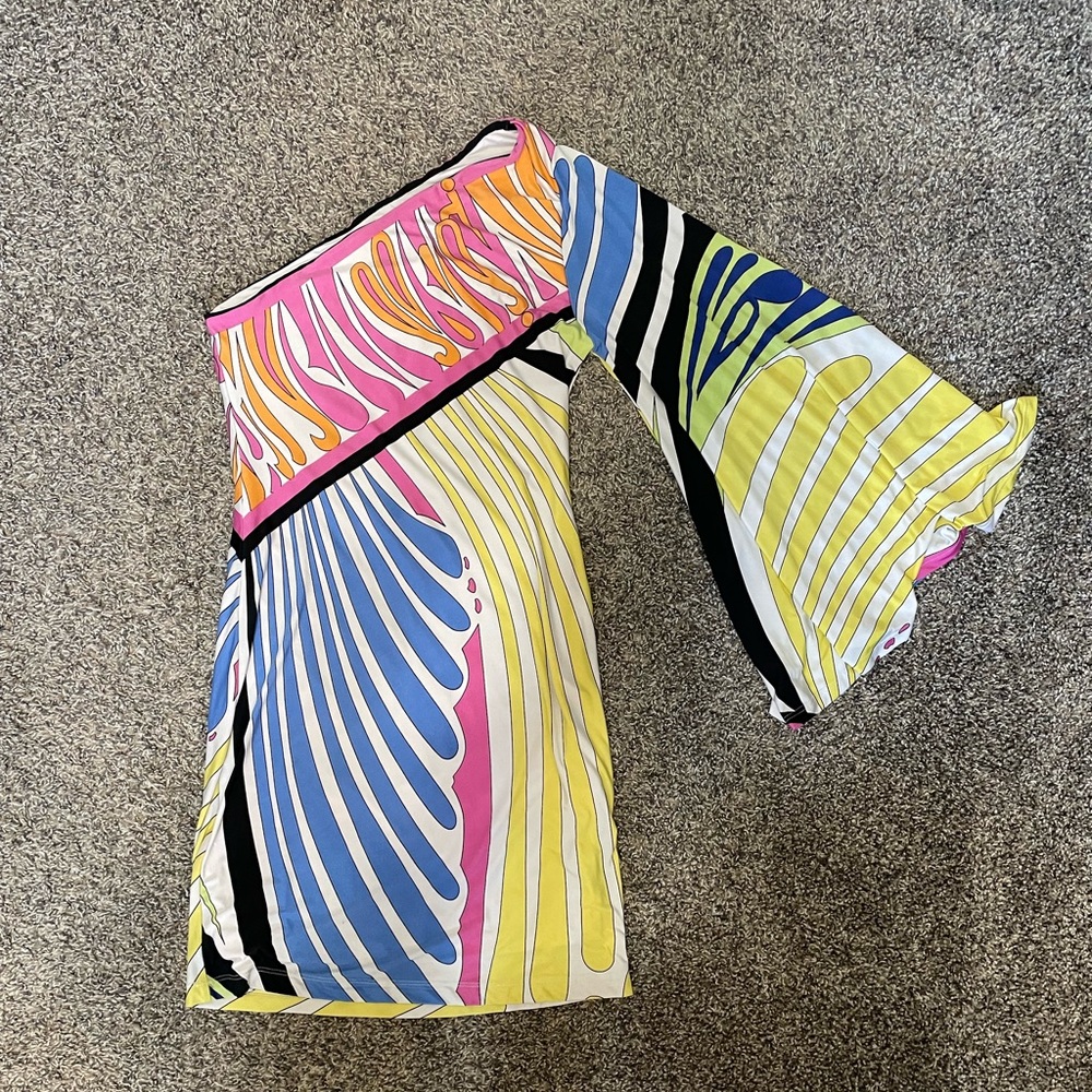 One sleeved dress